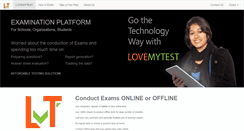 Desktop Screenshot of lovemytest.com