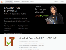 Tablet Screenshot of lovemytest.com